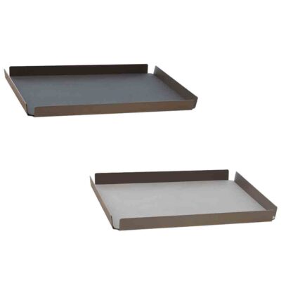Bronze Tray 37x47cm Nupo Anthr/L.Grey
