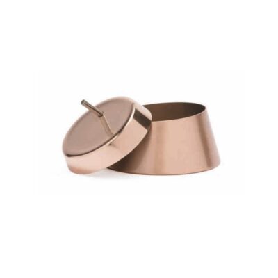Brushed & Polished Sugar Pot 9cm