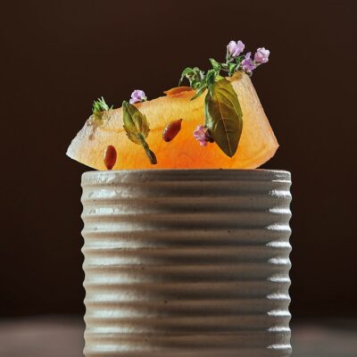 Ceramic Cylinder 5x3cm(h)-Matt/Storm