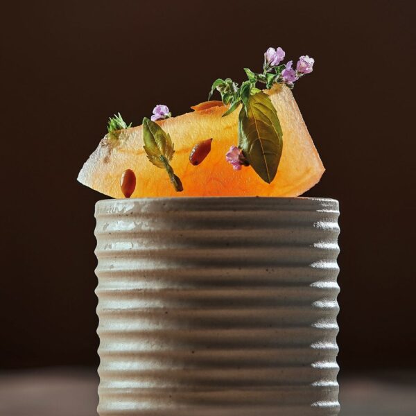 Ceramic Cylinder 5x3cm(h)-Matt/Storm
