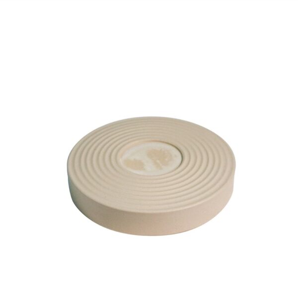 Ceramic Ribbed Plate 16x3cm-Matt/Storm