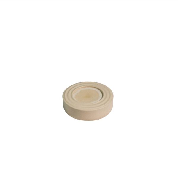 Ceramic Ribbed Plate 8x2cm-Matt/Storm