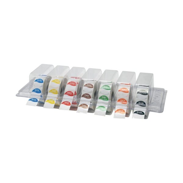 Clearview Dispenser with DOTW Labels