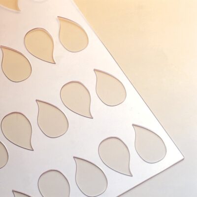 Comma Shaped Stencil 75x35x2mm