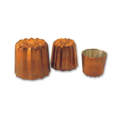 Copper Cannele Mould 45x45mm