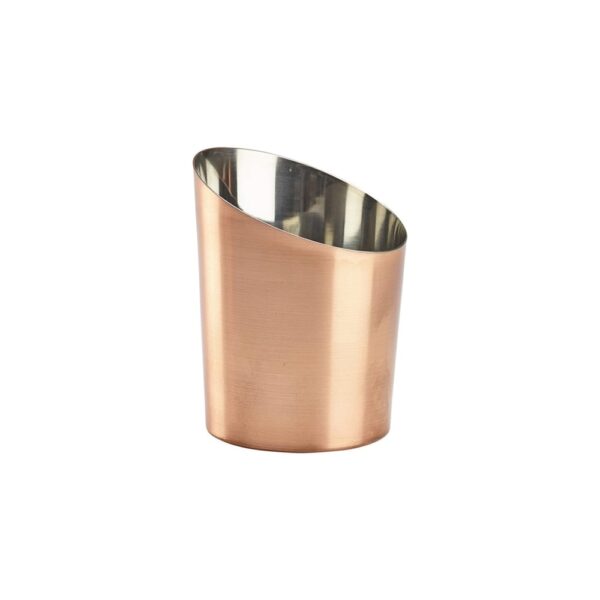 Copper Plated Angled Cone 9.5x11.6cm(h)