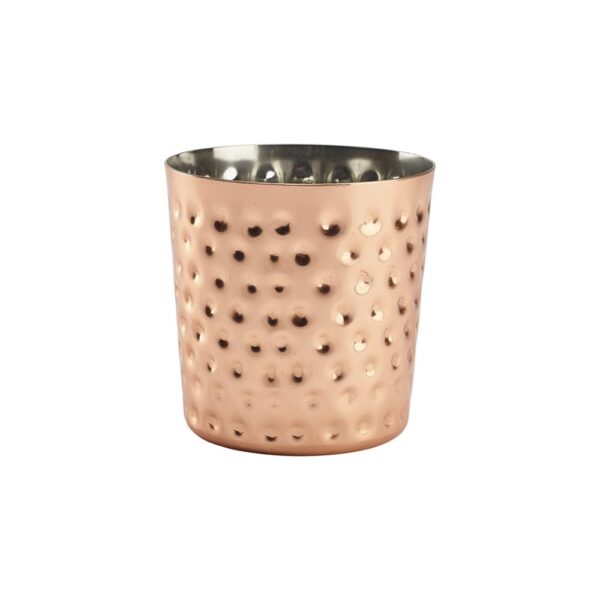 Copper Plated Hammered Cup 8.5x8.5cm