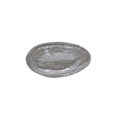 Crackled Glass Pillow Plate 15.7cm