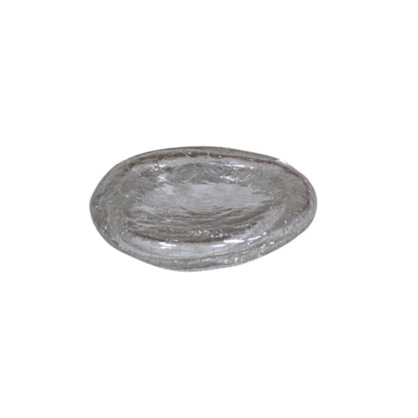 Crackled Glass Pillow Plate 15.7cm