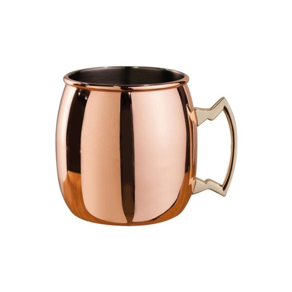 Curved Moscow Mule Mug 500ml C/Plated