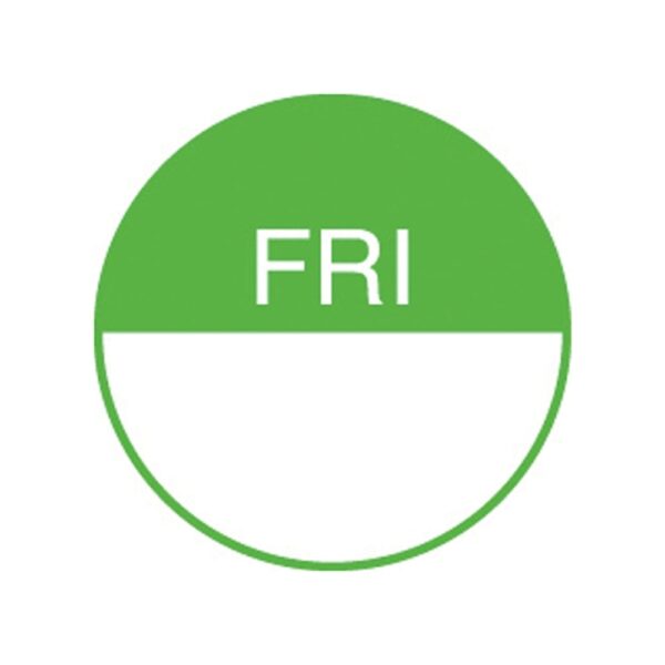 Day Of The Week Label 19mm - Friday