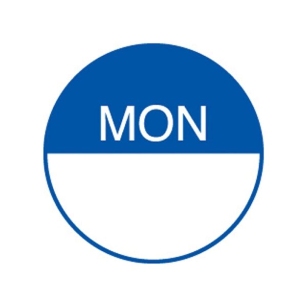 Day Of The Week Label 19mm - Monday