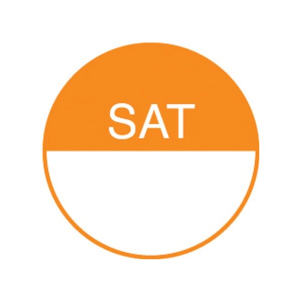 Day Of The Week Label 19mm - Saturday