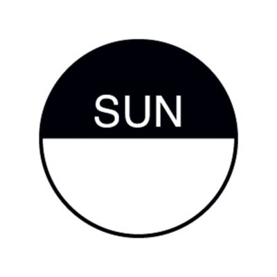 Day Of The Week Label 19mm - Sunday