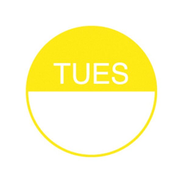 Day Of The Week Label 19mm - Tuesday