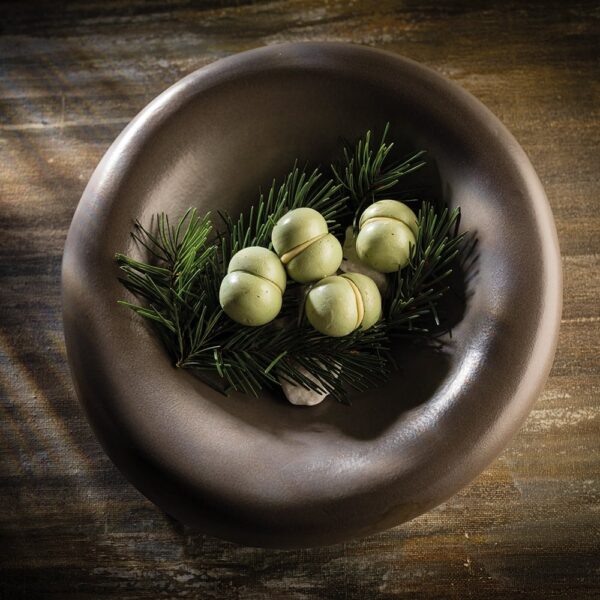 Deep Stone Bowl 22x8cm(h) - Anthracite