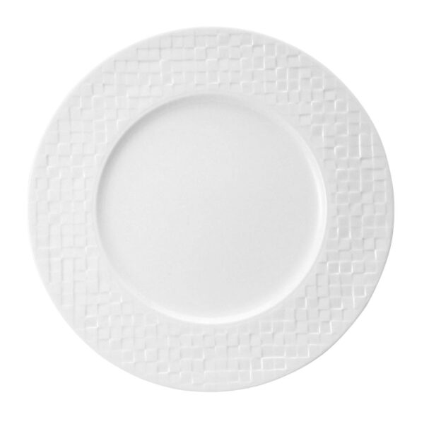 Dice Service Plate Matt/Sh Wh 30cm