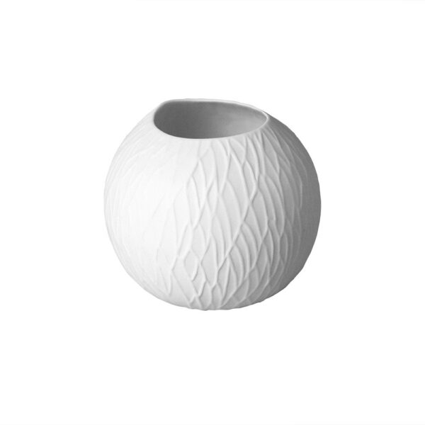 Dunes Ball Vase 9cm - Biscuit Inside And Outside
