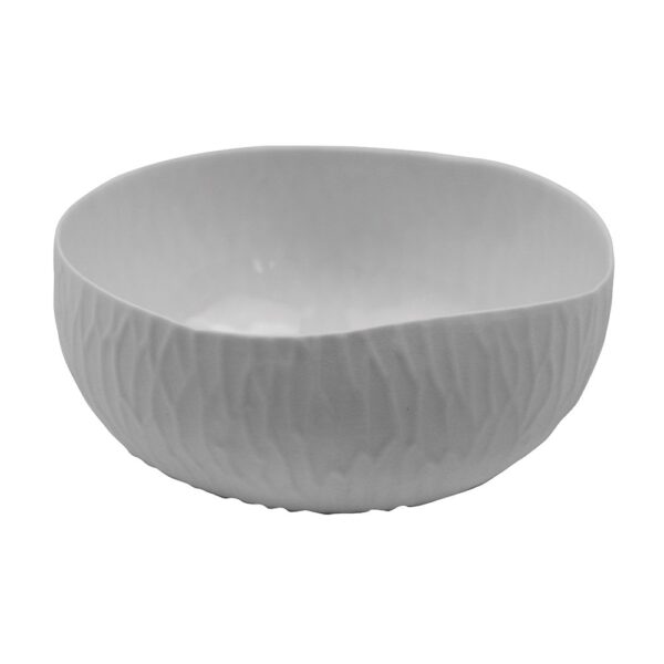Dunes Small Bowl Grey 10x6cm-Matt/Shiny Biscuit Outside - Shiny Grey Inside