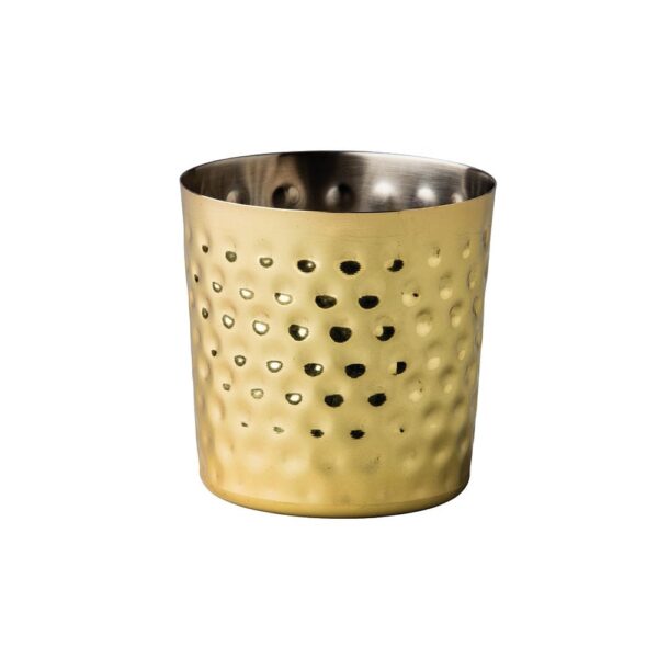 Elements S/S Cup Straight Gold Hammered