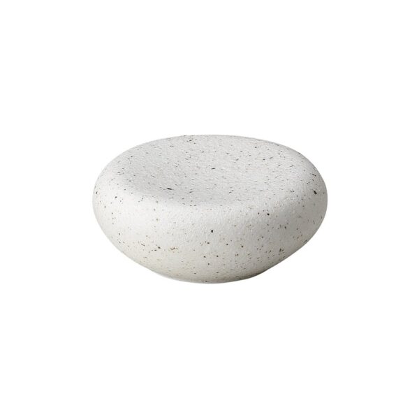 Ishi Rock Plate 10x10x4.3(h)cm - White