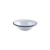 enamel bowl white blue 16cm p2597 1982 image - G&G Goodfellows