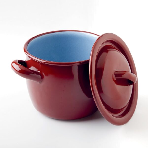 Enamel Round Cooking Pot 12x10cm(h)
