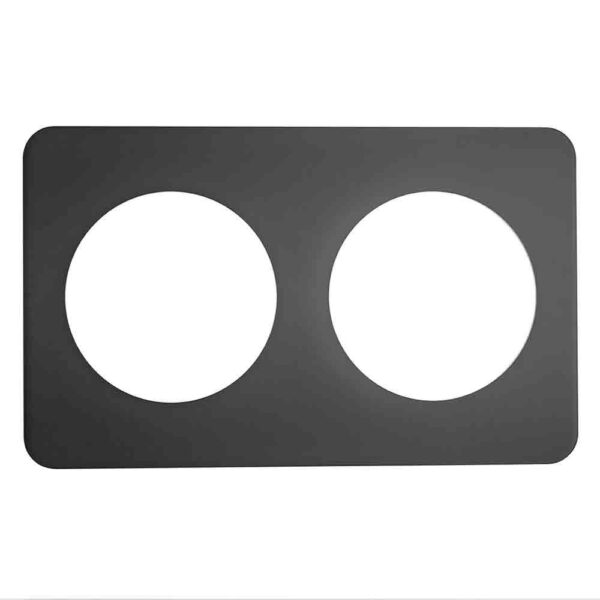 Evento Acrylic Tray-2 Holes GN 1/1-Black