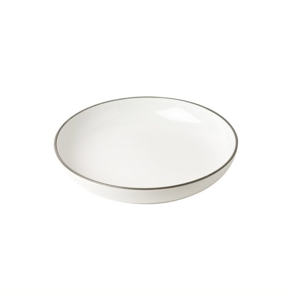 Figgjo Plate High Edge 22cm - Strok Grey