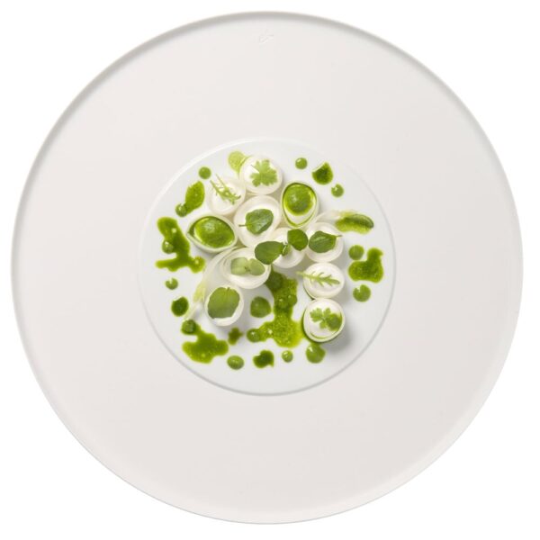 Flat Plate 32cm Raised Center Glazed