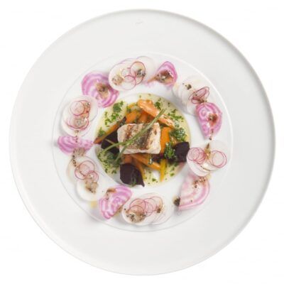 Flat Plate 32cm Raised Rim Mat Glazed