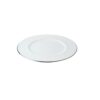 flat rim plate 21cm with platinum line p8833 6666 image - G&G Goodfellows