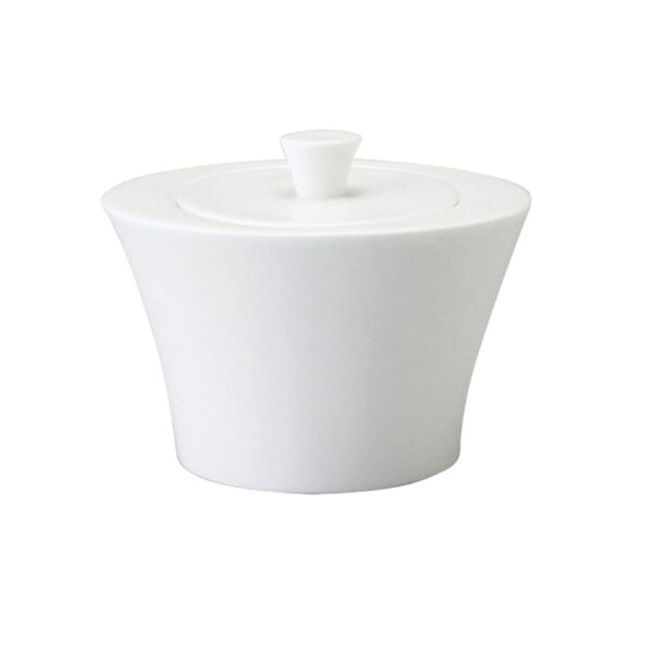 Flat Rim Sugar Bowl with Cover