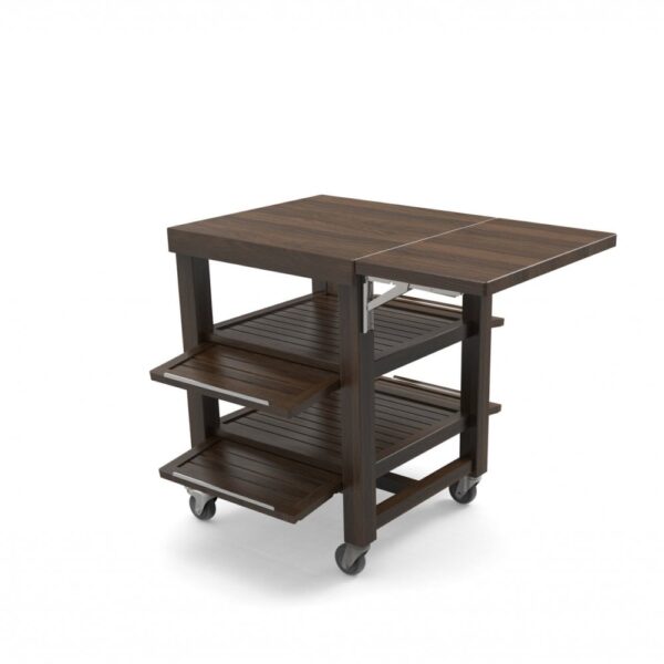 Flow Walnut Single Trolley 821x700x960mm