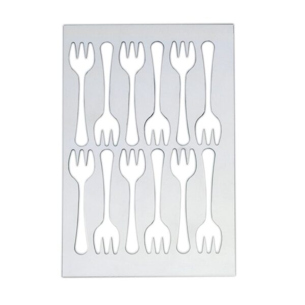 Fork Stencil 30x125x1.5mm (pack 12)