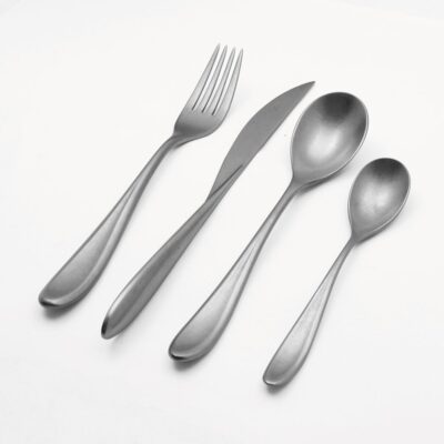 Forma Dessert Spoon - Pewter