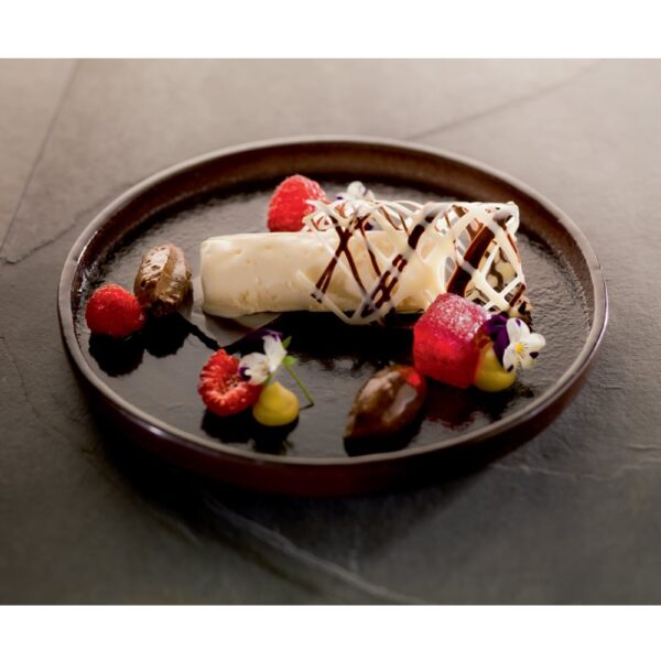 Glass Appetiser Plate 19.2cm -  Dk Brown