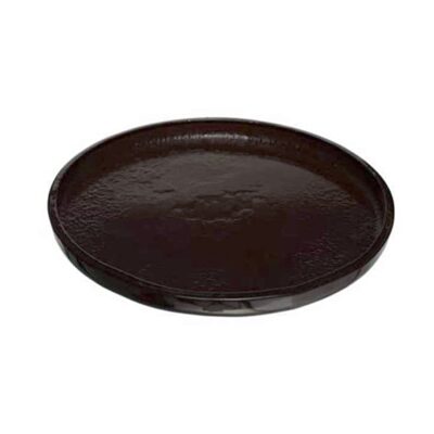Glass Appetiser Plate 31cm -Dark Brown