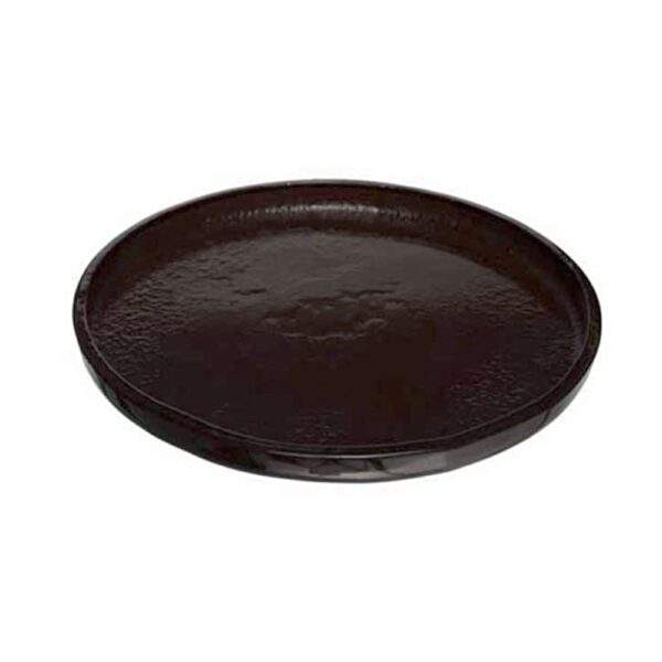 Glass Appetiser Plate 31cm -Dark Brown