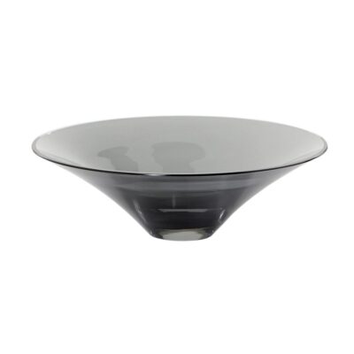 Glass Bowl 17x5.5cm(h) - Grey