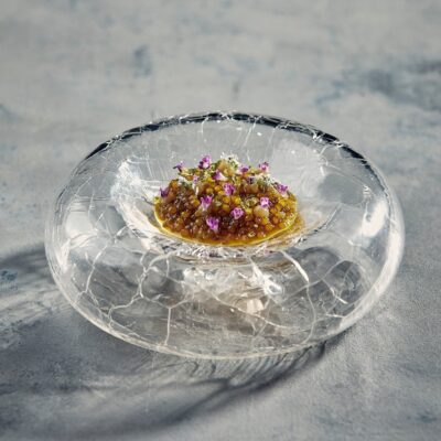 Glass Craquele Plate 13cm