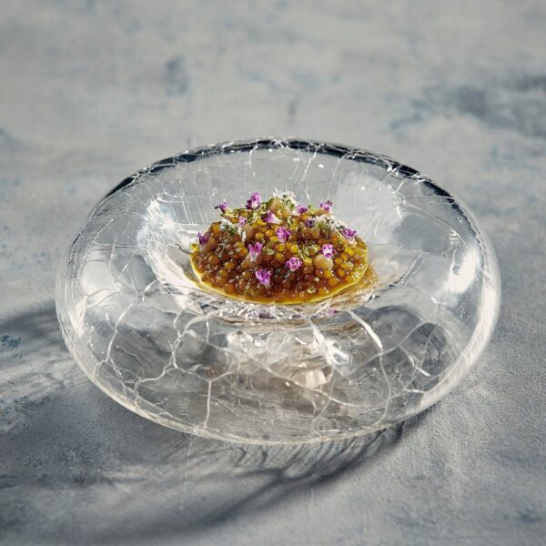 Glass Craquele Plate 13cm