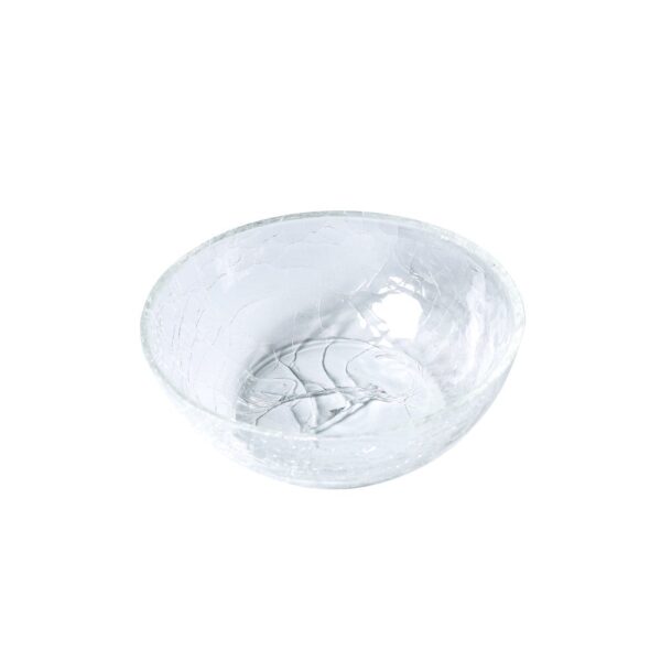 Glass Craquele Wide Bowl 15x5.5cm(h)