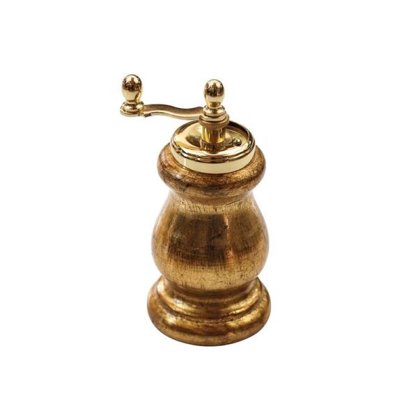 Gold Leaf Decoration Salt Mill 128mm