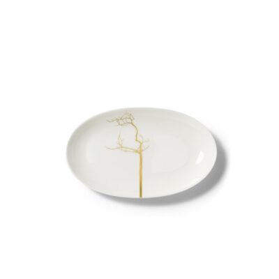 Golden Forest Oval Dish 24cm