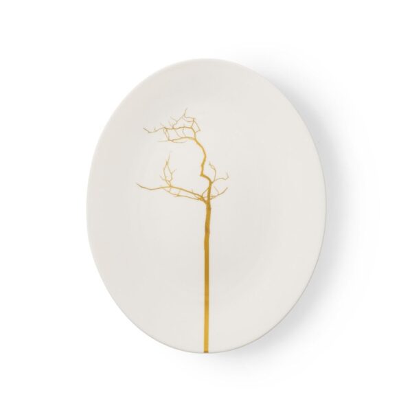 Golden Forest Oval Platter 32cm