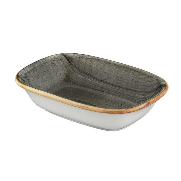 Gourmet 14cm Rect. Plate- Space Grey
