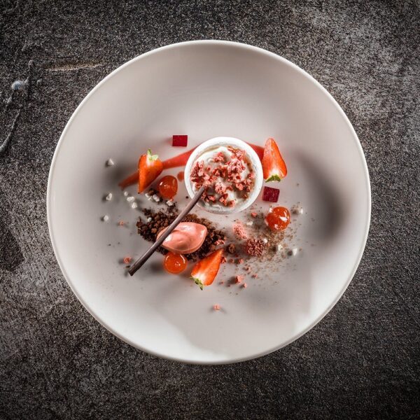 Gourmet 25cm Flat Plate - White