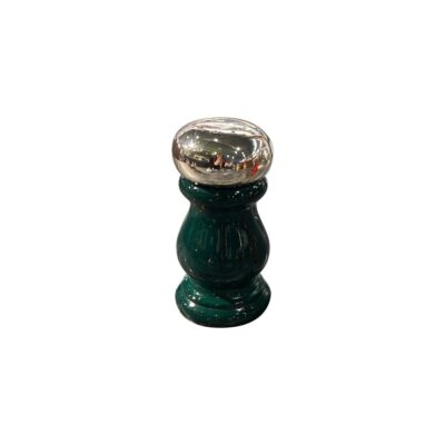 Green Wood and  Nickel Plated Pepper Mil