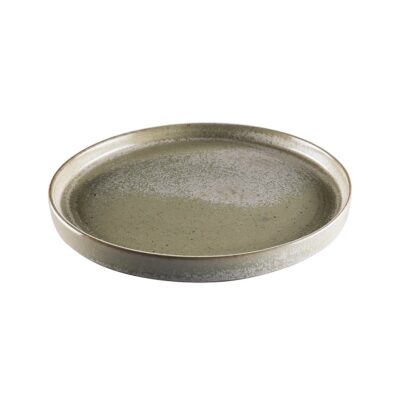 Gres De Puisaye Plate 22.5cm -Grey/Green